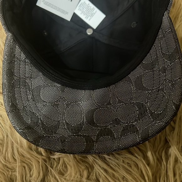 Coach Baseball Hat In Metallic Signature - Picture 8 of 13